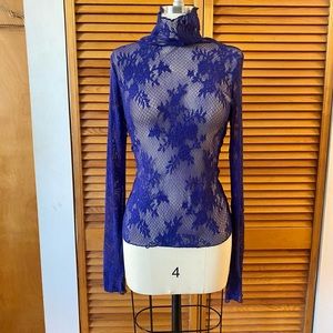 Free People Lace Turtleneck